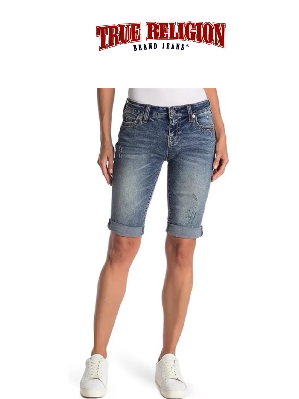 True Religion Riley Knee length short - Jean shorts